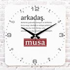 Arkadaşa Hediye Ahşap Saat 33cm KA01-1366