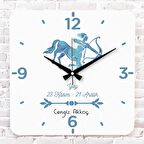 Yay Burcuna Hediye Ahşap Saat 33cm KA01-1506