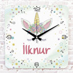 Kişiye Özel Çocuk Odası Hediyesi Ahşap Saat 33cm KA01-1818