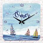 Kişiye Özel Çocuk Odası Hediyesi Ahşap Saat 33cm KA01-1904