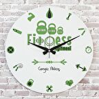 Fitness Eğitmenine Hediye Ahşap Saat 33cm  KA02-1009