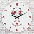Avukata Hediye Ahşap Saat 33cm  KA02-1093