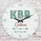 Kulak Burun Boğaz Doktoruna Hediye Ahşap Saat 33cm  KA02-1124