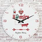 Hemşireye Hediye Ahşap Saat 33cm  KA02-1159