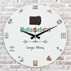 Muhasebeci & Mali Müşavire Hediye Ahşap Saat 33cm  KA02-1237