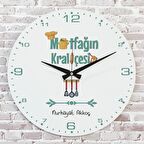 Anneler Günü Hediyesi Ahşap Saat 33cm  KA02-1278