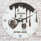 Sevgililer Günü Hediyesi Ahşap Saat 33cm  KA02-1308