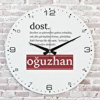 Dosta Hediye Ahşap Saat 33cm  KA02-1365