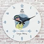 Kova Burcuna Hediye Ahşap Saat 33cm  KA02-1487