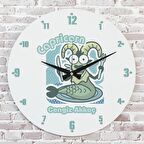 Oğlak Burcuna Hediye Ahşap Saat 33cm  KA02-1512