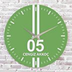 Yeşil & Beyaz Amasyalılara Hediye Özel Ahşap Saat 33cm  KA02-1549