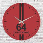 Kırmızı & Siyah Uşaklılara Hediye Saat 33cm  KA02-1615
