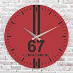 Kırmızı & Siyah Zonguldaklılara Hediye Saat 33cm  KA02-1618