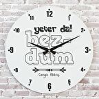 Karadenizliye Hediye Bezdum Tasarımlı Saat 33cm  KA02-1639