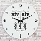Karadenizliye Hediye Riv Riv Etma Tasarımlı Saat 33cm  KA02-1666