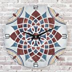 Kişiye Özel Çini Desenli Hediye Saat 33cm  KA02-1697