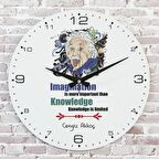 Kişiye Özel Einstein Tasarımlı Hediye Saat 33cm  KA02-1701
