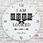 Kişiye Özel I’am Sher Locked Tasarımlı Hediye Saat 33cm  KA02-1730