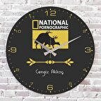 Kişiye Özel National Pornographic Tasarımlı Hediye Saat 33cm  KA02-1735