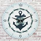 Kişiye Özel Çocuk Odası Hediyesi Ahşap Saat 33cm  KA02-1852