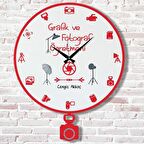 Grafik ve Fotoğraf Öğretmenine Hediye Sallanan Sarkaçlı Saat KA07-1151