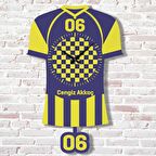 Kişiye Özel Ankaralılara Hediye Sallanan Sarı & Siyah Sarkaçlı Saat KA07-1256