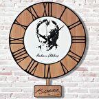 Kişiye Özel Atatürk Silüetli Hediye Sallanan Sarkaçlı Saat KA07-1269