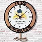 Kişiye Özel Atatürk Tasarımlı Hediye Sallanan Sarkaçlı Saat KA07-1274