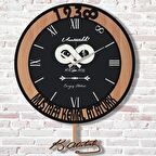 Kişiye Özel Atatürk Tasarımlı Hediye Sallanan Sarkaçlı Saat KA07-1284