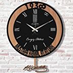 Kişiye Özel Atatürk Tasarımlı Hediye Sallanan Sarkaçlı Saat KA07-1298