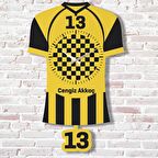 Kişiye Özel Bitlislilere Hediye Sallanan Sarı & Siyah Sarkaçlı Saat KA07-1339