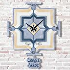 Kişiye Özel Çini Desenli Hediye Sallanan Sarkaçlı Saat KA07-1367