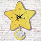 Kişiye Özel Çocuk Odası Hediye Sallanan Sarkaçlı Saat KA07-1377