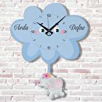 Kişiye Özel Çocuk Odası Hediye Sallanan Sarkaçlı Saat KA07-1381