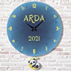 Kişiye Özel Çocuk Odası Hediye Sallanan Sarkaçlı Saat KA07-1394