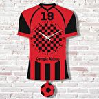 Kişiye Özel Çorumlulara Hediye Sallanan Sarı & Siyah Sarkaçlı Saat KA07-1433