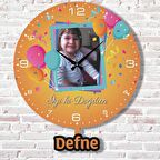 Kişiye Özel Fotoğraflı Mutlu Yıllar Sallanan Sarkaçlı Saat KA07-1473