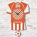 Kişiye Özel İstanbullulara Hediye Sallanan Sarı & Siyah Sarkaçlı Saat KA07-1506