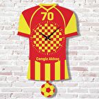 Kişiye Özel Karamanlılara Hediye Sallanan Sarı & Siyah Sarkaçlı Saat KA07-1527