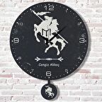 Kişiye Özel Kayı Boyu Tasarımlı Hediye Sallanan Sarkaçlı Saat KA07-1537