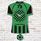 Kişiye Özel Kilislilere Hediye Sallanan Sarı & Siyah Sarkaçlı Saat KA07-1547