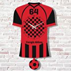 Kişiye Özel Uşaklılara Hediye Sallanan Sarı & Siyah Sarkaçlı Saat KA07-1650