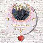Sevgililer Günü Hediyesi Fotoğraflı Sallanan Sarkaçlı Saat KA07-1781
