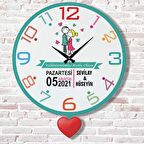 Sevgililer Günü Hediyesi Sallanan Sarkaçlı Saat KA07-1793