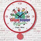 Sosyal Bilgiler Öğretmenine Hediye Sallanan Sarkaçlı Saat KA07-1823