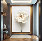 Beyaz Gül Kanvas Tablo