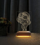 Kaplumbağa  Tasarımlı Lamba  3d Led Masa Lambası Doğum Günü  Hediyesi Lamba