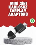 Kablosuz Carplay Dönüştürücü – Akıllı Tak & Çalıştır Araç Adaptörü