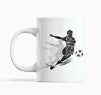 Futbol Tutkunları 3 İçin Futbolseverlere Hediyelik Baskılı Kupa Bardak