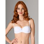 Nbb 3586 Kadın Destekli Straplez Saten Sütyen